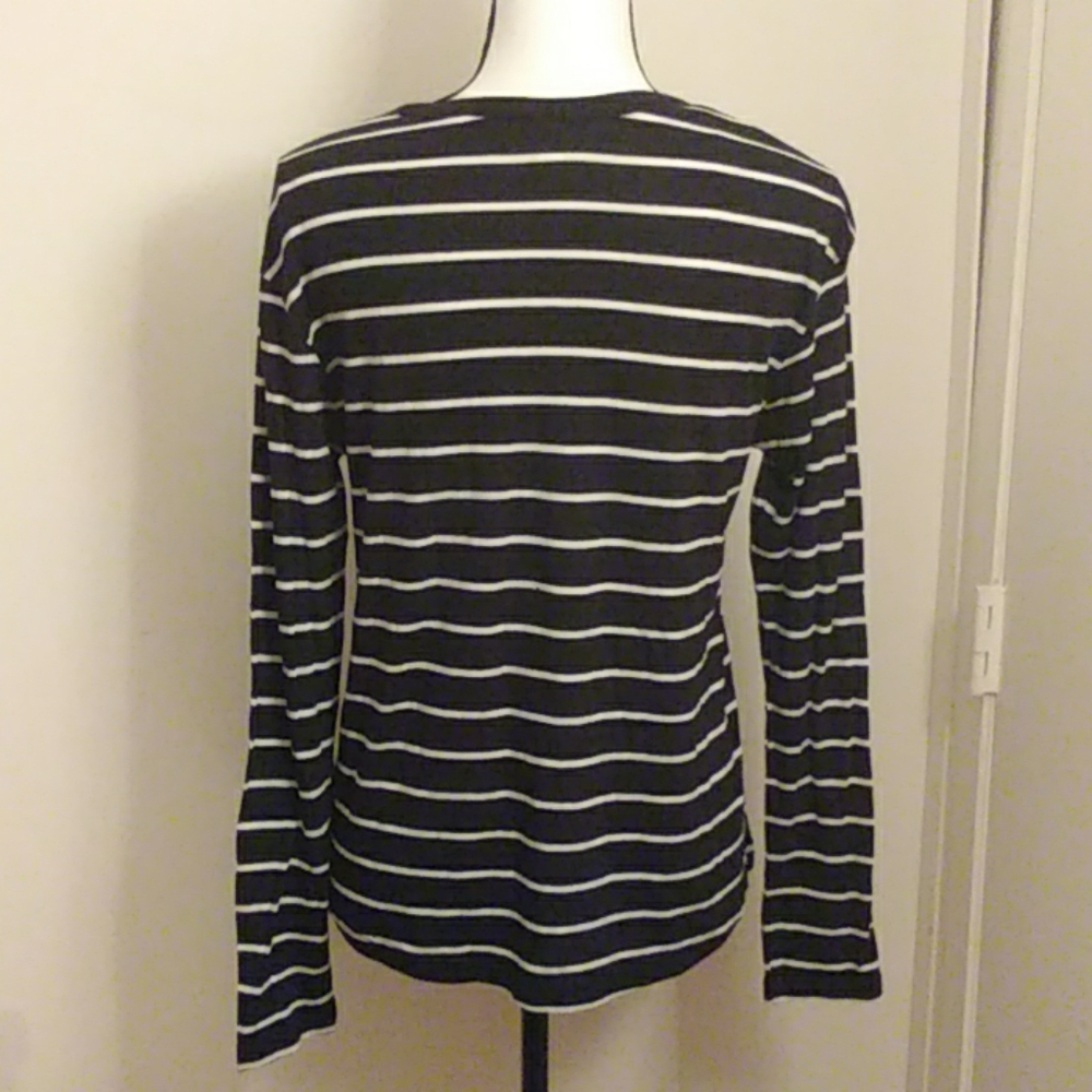 bp Nordstrom top black/white long sleeve, NWOT, XS - Picture 5 of 8